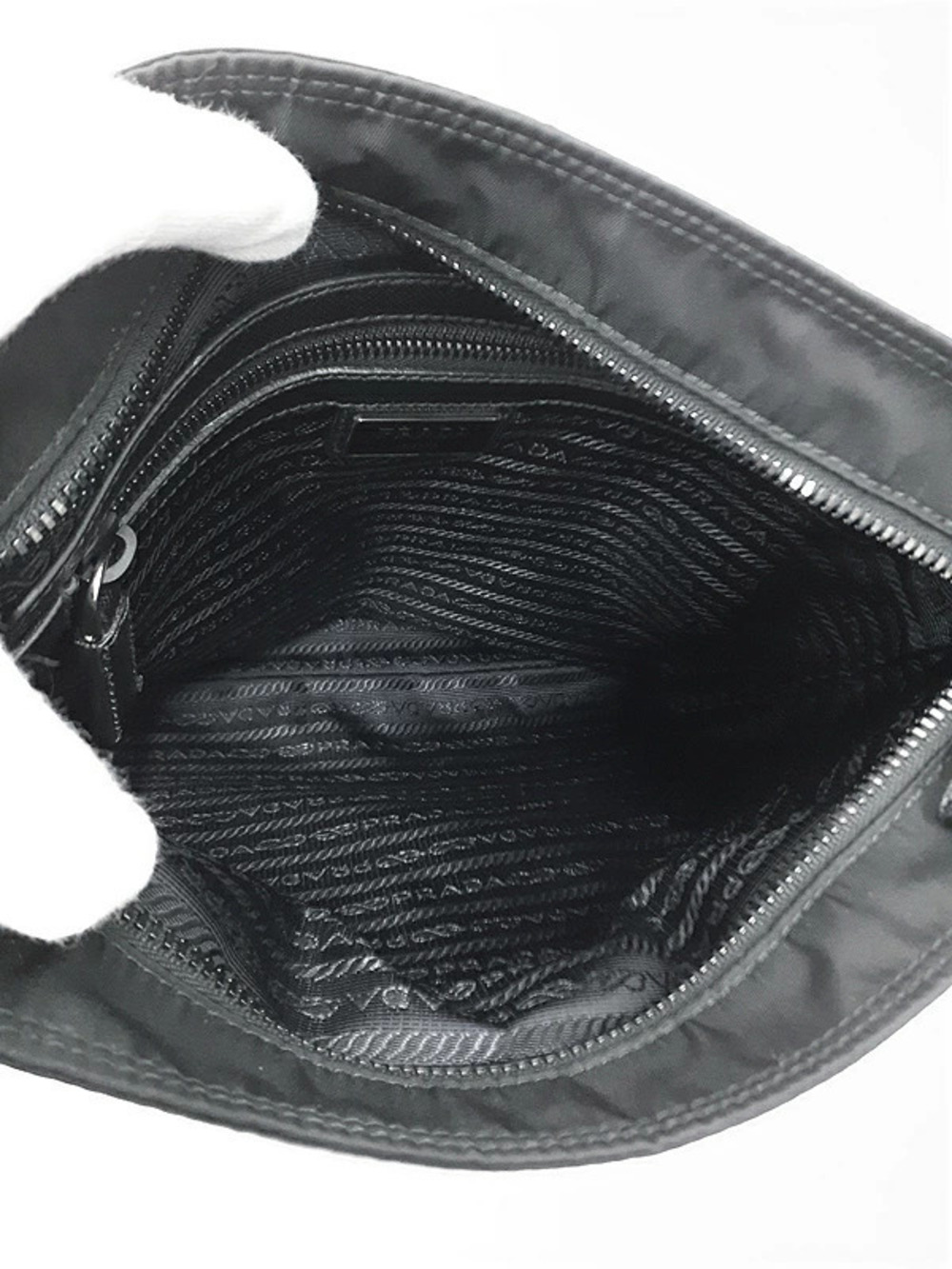 Prada Tessuto Crossbody Bag Black - Picture 3 of 9